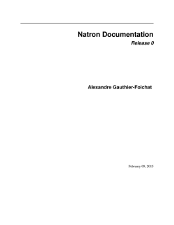 Natron Documentation