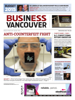 anti-counterfeit fight - NanoTech Security Corp.