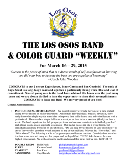 weekly - Los Osos High School Bands and Color Guard