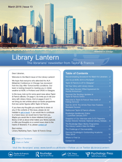 Library Lantern - Taylor & Francis Group