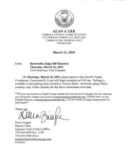 ALAN J. LEE - Carroll County Clerk