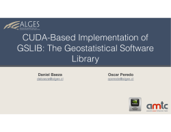 CUDA-Based Implementation of GSLIB: The Geostatistical Software