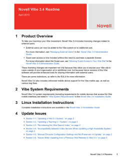 Novell Vibe 3.4 Readme