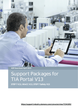 1 Support Packages for STEP 7
