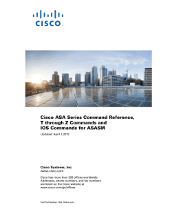 Cisco ASA Series Command Reference, T