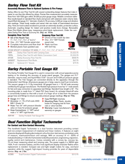 Dual Function Digital Tachometer Darley Flow Test Kit