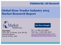 Global and China Hose Tender Industry 2015 Market Research Report