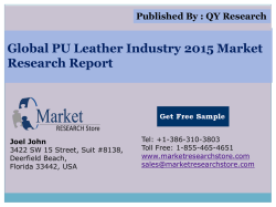 Global and China PU Leather Industry 2015 Market Research Report
