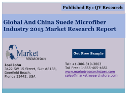 Global and China Suede Microfiber Industry 2015 Market Outlook Production Trend Opportunity
