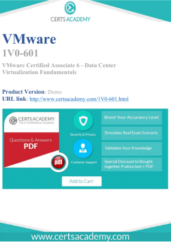 Get Actual VMware 1V0-601 Exam Questions and Answers
