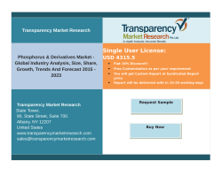Phosphorus & Derivatives Market -Size, Share, Growth, Trends And Forecast 2015 – 2023.