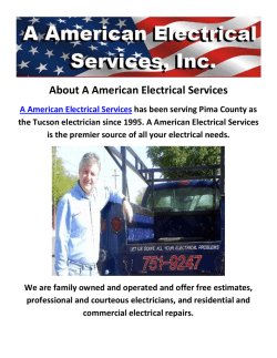 A American Electrical Services : Electrician Tucson AZ
