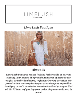 Lime Lush Boutique: online boutiques
