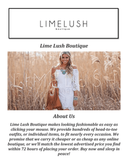 Lime Lush Boutique: Boutique Dresses