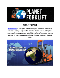 forklifts used for sale
