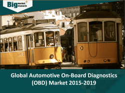 Global Automotive On-Board Diagnostics (OBD) Market- Size, Share, Trends