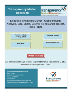 Electronic Chemicals Market - Global Industry Analysis, Size, Share, Growth, Trends