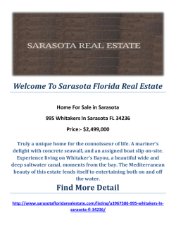995 Whitakers ln Sarasota FL 34236 : Sarasota Homes For Sale by Sarasota Florida Real Estate