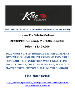 20400 Plattner Court, MOKENA, IL 60448 : Mokena Homes For Sale by The Kite Team-Keller Williams Premier Realty
