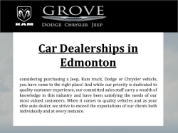 Car Dealerships in Edmonton