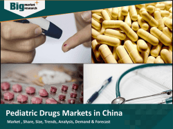 Pediatric Drugs Markets in China