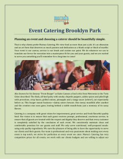 Event Catering Brooklyn Park