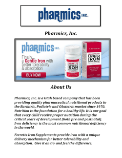Pharmics, Inc.: Liquid Iron Supplement