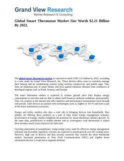 Smart Thermostat Market Growth Industry Trends To 2022