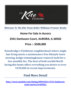 2541 Danhaven Court, AURORA, IL 60502 : Aurora Homes For Sale by The Kite Team-Keller Williams Premier Realty