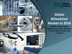 Global Wheelchair Market to 2018
