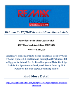 4607 Moorland Ave, Edina, MN 55424 : Edina Country Club Homes for Sale by RE/MAX Results Edina - Kris Lindahl