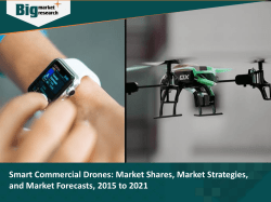 Smart Commercial Drones Market Shares, Market Strategies, and Market Forecasts, 2015 to 2021