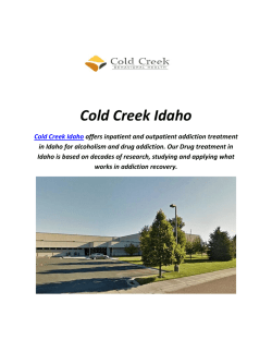 Treatment Centers By Cold Creek Idaho (208-258-9056)