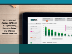 2015 Iso-Amyl Acetate (CAS123-92-2) Industry Report - Global and Chinese Market Scenario