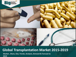 Global Transplantation Market 2015-2019
