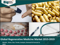 Global Regenerative Medicine Market 2015-2019