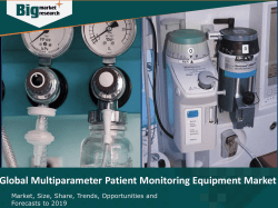Global Multiparameter Patient Monitoring Equipment Market 2015-2019