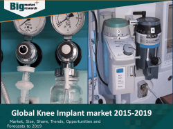 Global Knee Implant market 2015-2019