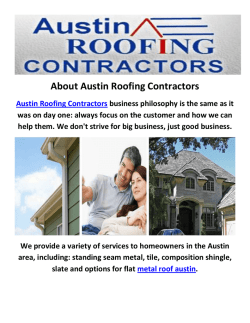 Austin Roofing Contractors : Metal Roof in Austin