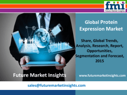 Protein Expression Market Volume Analysis, size, share and Key Trends 2015-2025