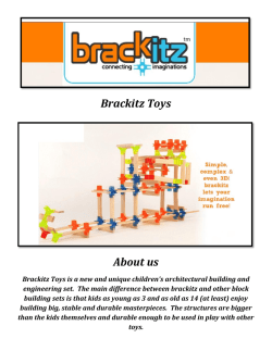 Brackitz Building Toys for Kids (800-428-4535)