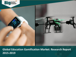 Global Education Gamification Market Research Report 2015-2019