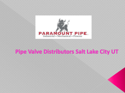 Pipe Valve Distributors Salt Lake City UT