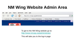 NM Wing Website Admin Area