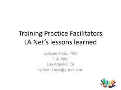 LA Net Presentation to PCPWG Workgroup