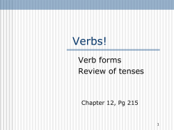 12 Verb Tenses