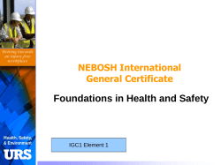 NEBOSH day 1 A