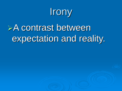 Introduce Irony