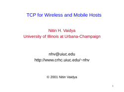 PowerPoint slides - Nitin Vaidya - University of Illinois at Urbana