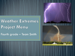 WEATHER PROJECT MENU